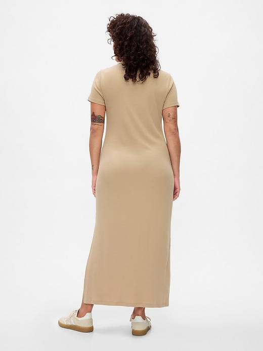 Image number 6 showing, Modern Rib Maxi T-Shirt Dress