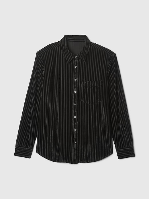 Image number 5 showing, Velvet Relaxed Shirt