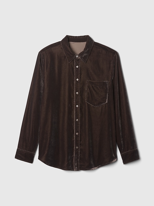 Image number 4 showing, Velvet Relaxed Shirt