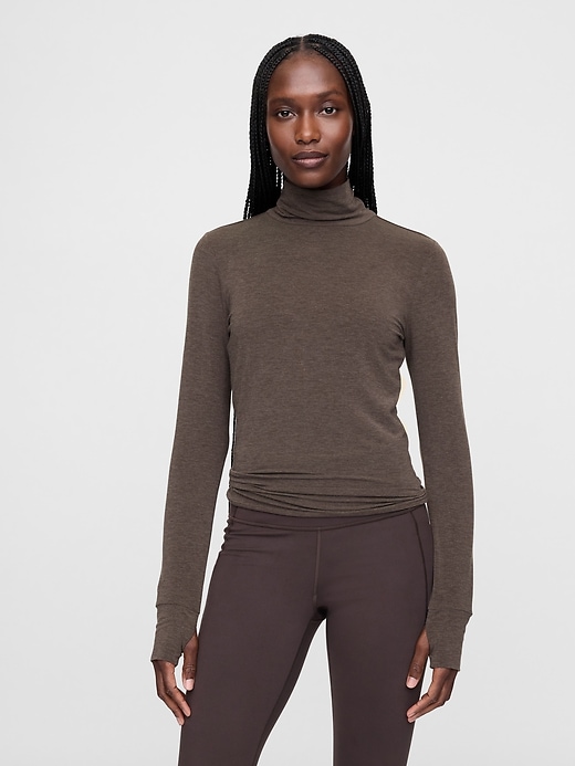 Image number 1 showing, GapFit Breathe Turtleneck