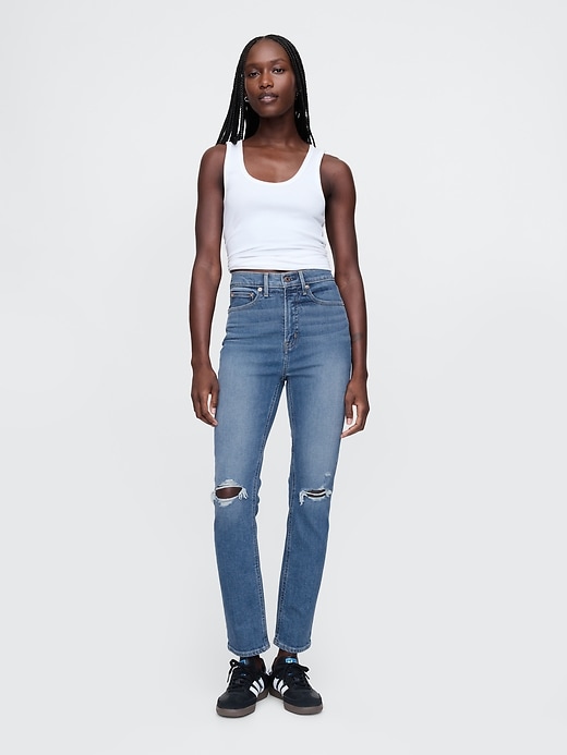 Image number 1 showing, High Rise Vintage Slim Jeans