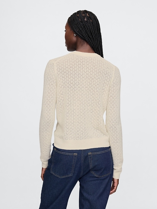 Image number 2 showing, Pointelle Cardigan