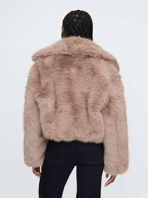 Image number 2 showing, Cropped Faux Fur Jacket