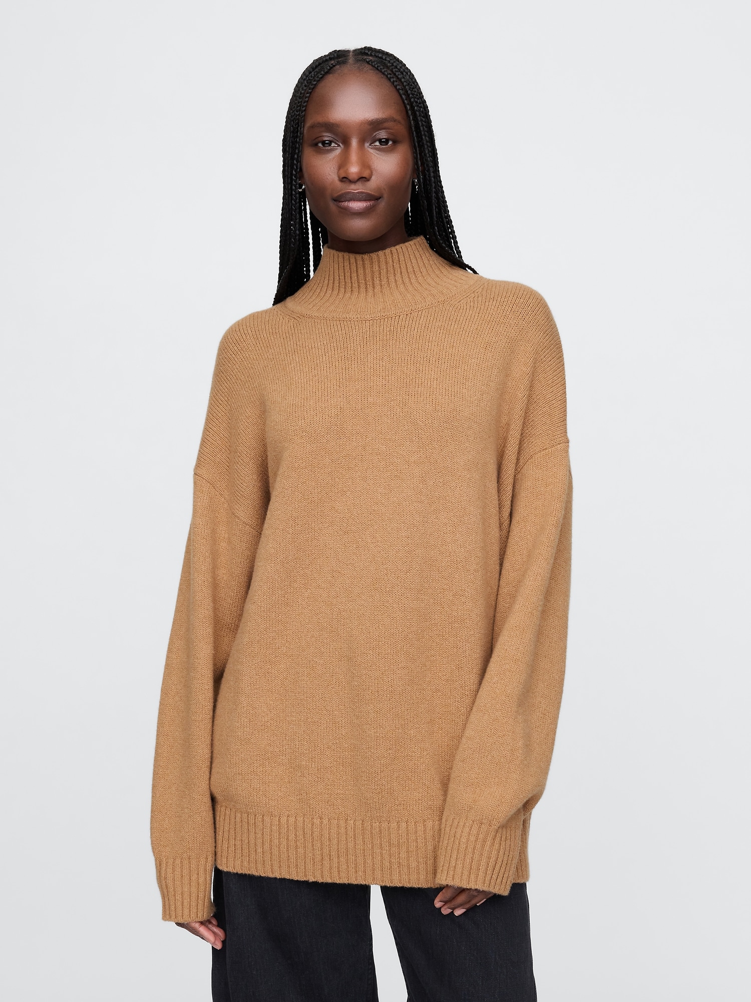 CashSoft Mockneck Sweater