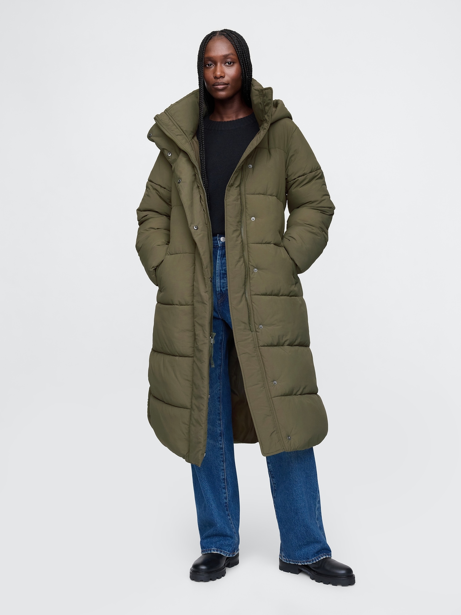 Winter Coats with Belt Gap