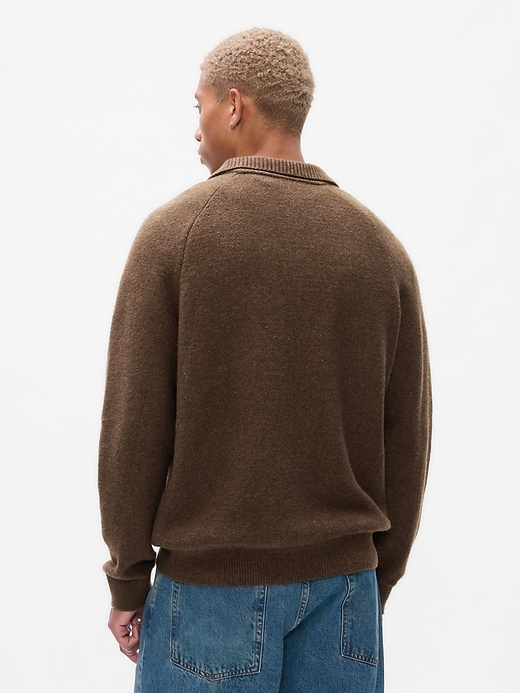 Image number 2 showing, CashSoft Polo Sweater