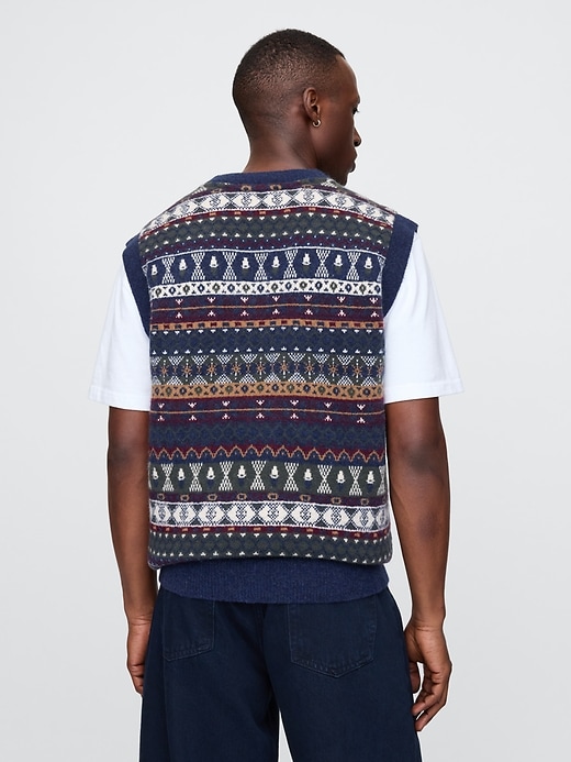 Image number 2 showing, CashSoft Fair Isle Sweater Vest