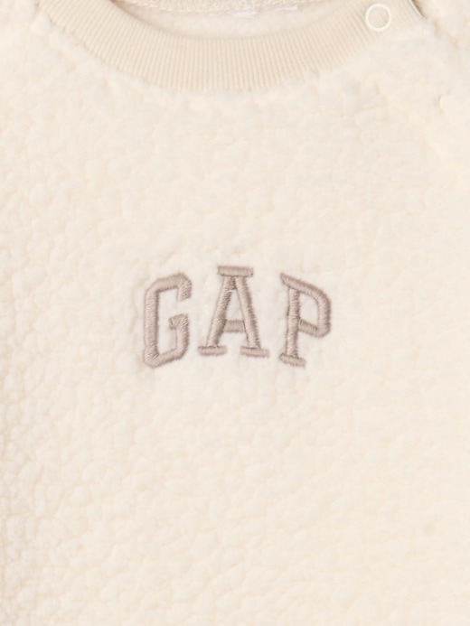 Image number 4 showing, Baby Gap Logo Sherpa One-Piece