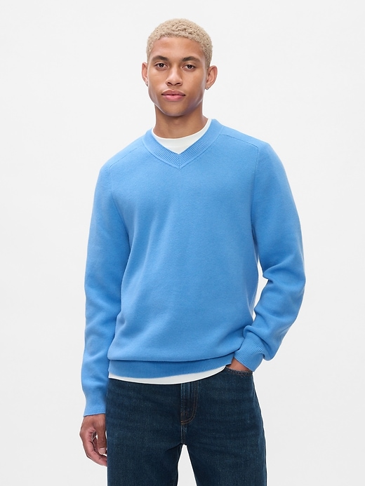 Image number 1 showing, CashSoft V-Neck Sweater