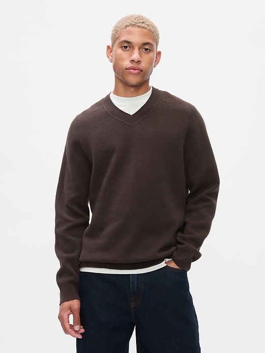 Image number 1 showing, CashSoft V-Neck Sweater