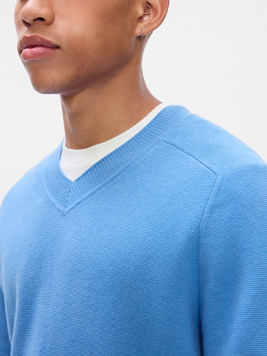 Image number 4 showing, CashSoft V-Neck Sweater