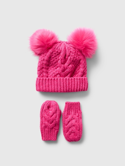 View large product image 1 of 1. babyGap Pom Beanie Set