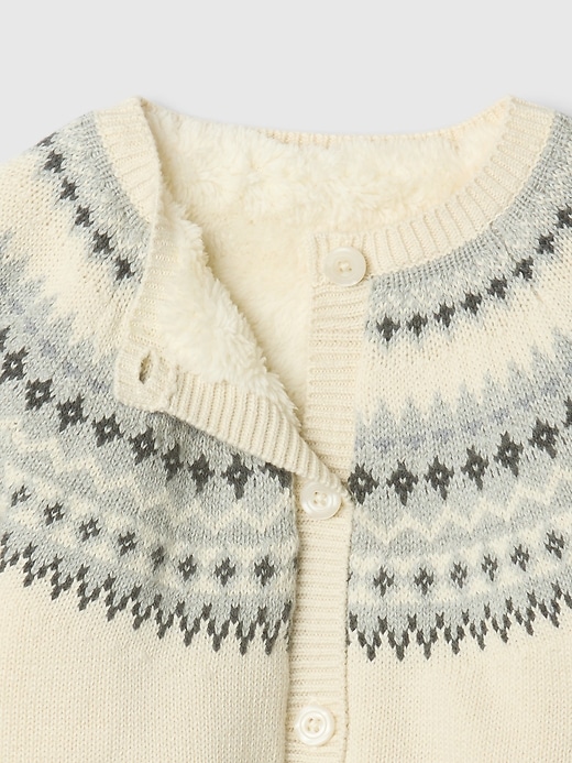 Image number 3 showing, Baby Fair Isle Cozy Cardigan Set