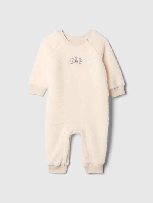 Image number 1 showing, Baby Gap Logo Sherpa One-Piece