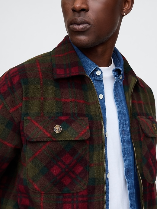 Image number 4 showing, Plaid Shirt Jacket