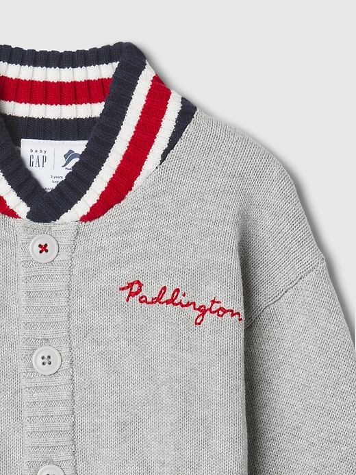 Image number 4 showing, babyGap Paddington Embroidered Varsity Sweater