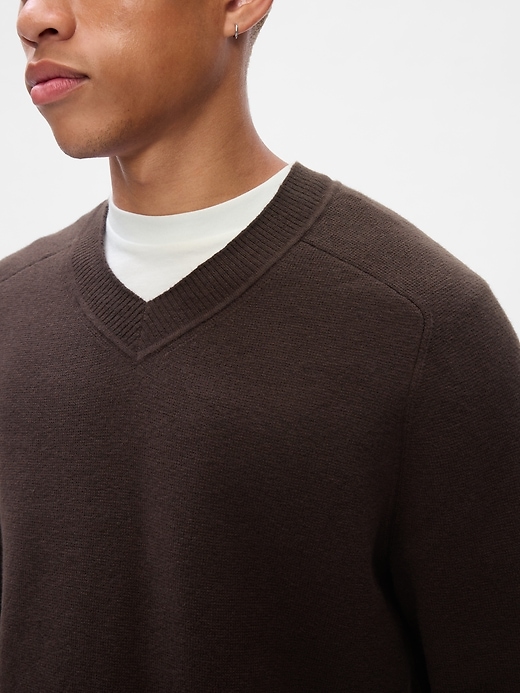 Image number 4 showing, CashSoft V-Neck Sweater