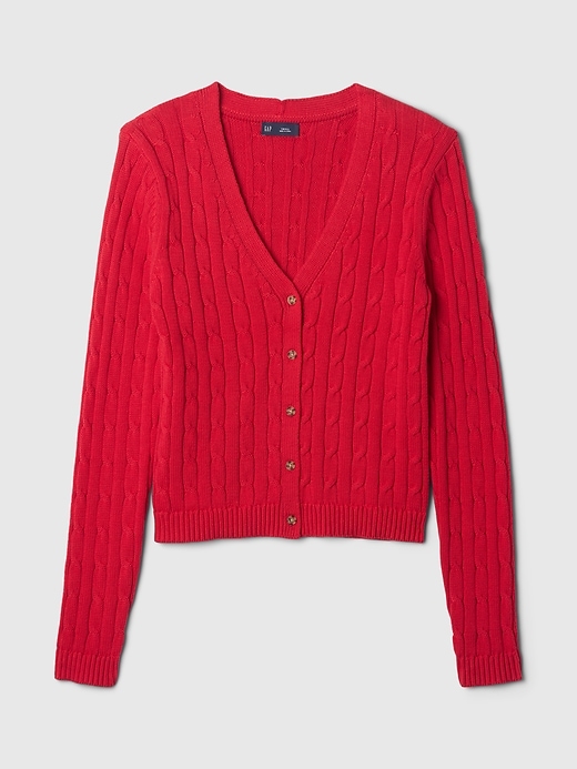 Image number 5 showing, Cable-Knit Cardigan