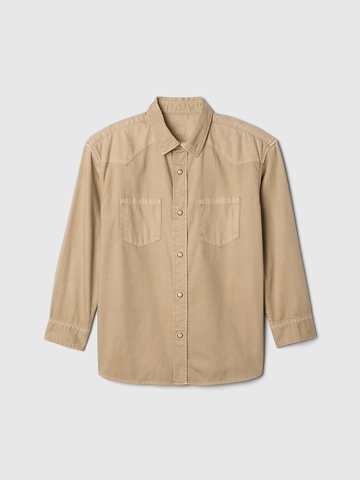 Image number 5 showing, Kids Khaki Western Shirt