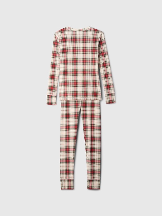 Image number 2 showing, Kids Organic Cotton Plaid PJ Set