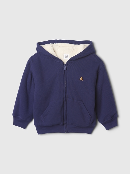 Image number 3 showing, babyGap Cozy Thermal Zip Hoodie