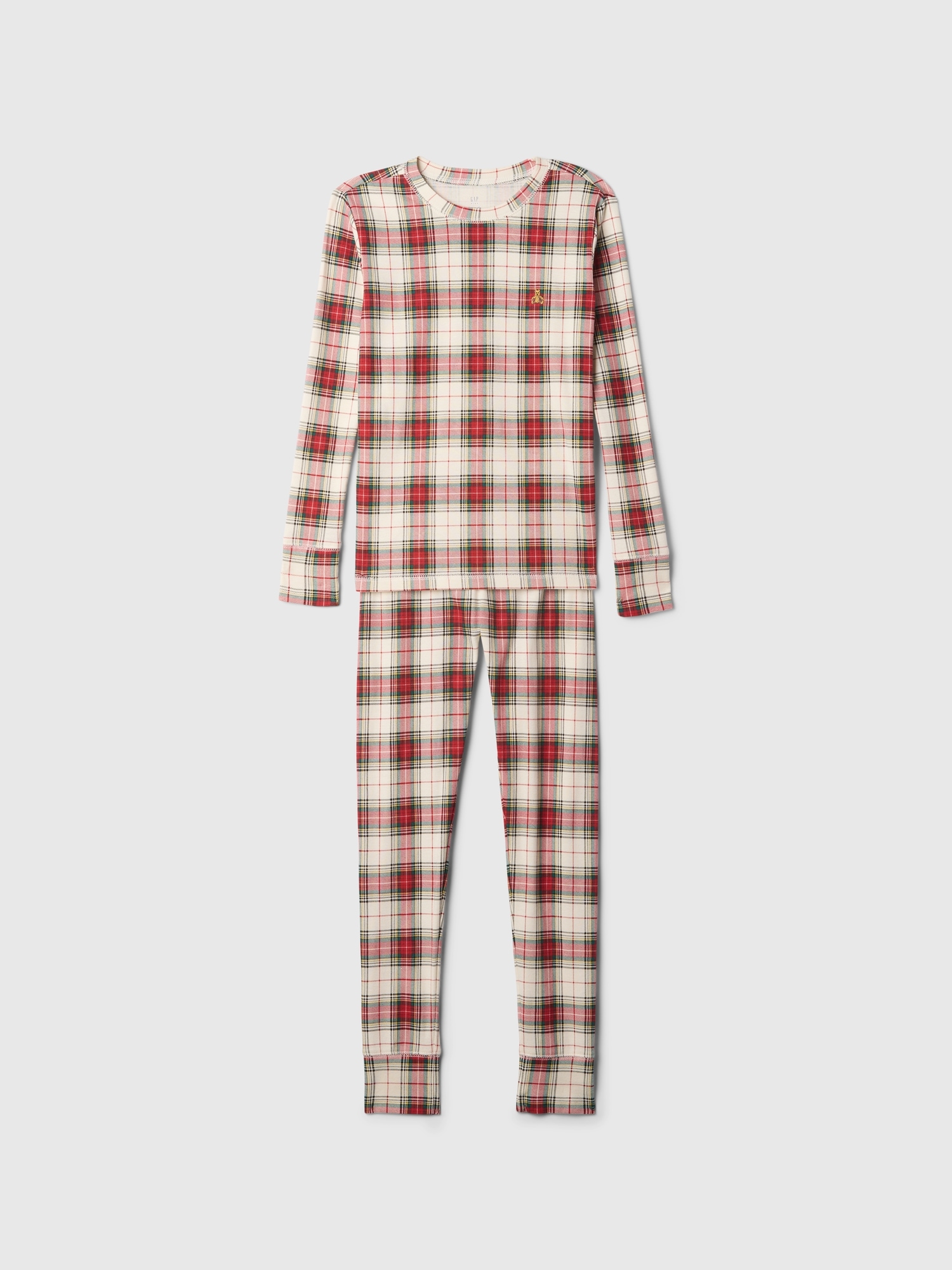 Kids Organic Cotton Plaid PJ Set