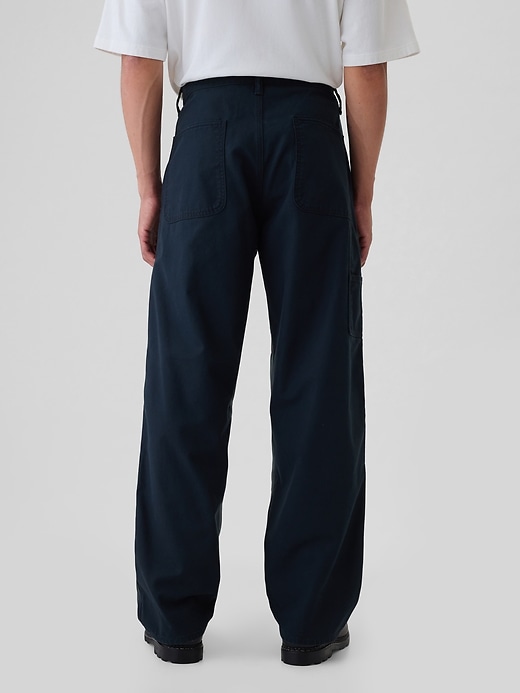 Image number 4 showing, Double-Knee Canvas Utility Baggy Jeans