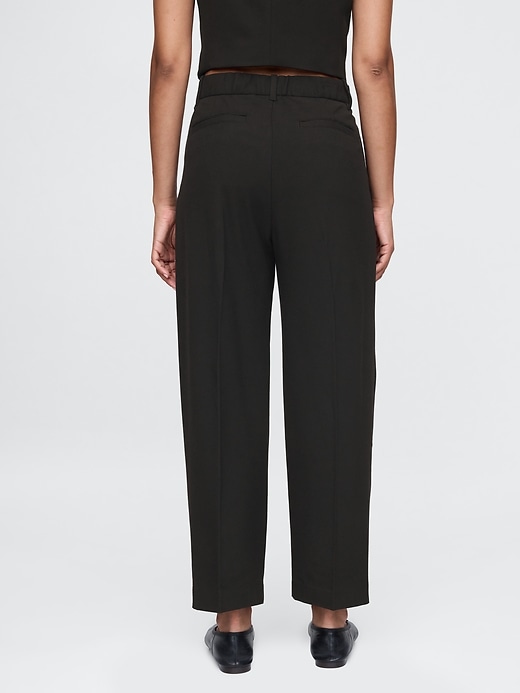 Image number 4 showing, 365 High Rise Brushed Twill Pleated Taper Trousers