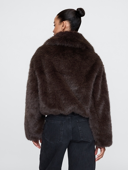 Image number 2 showing, Cropped Faux Fur Jacket