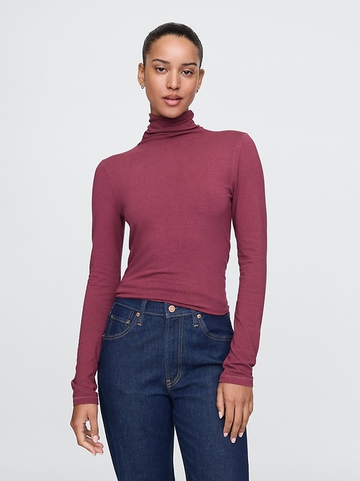 Image number 1 showing, Featherweight Turtleneck