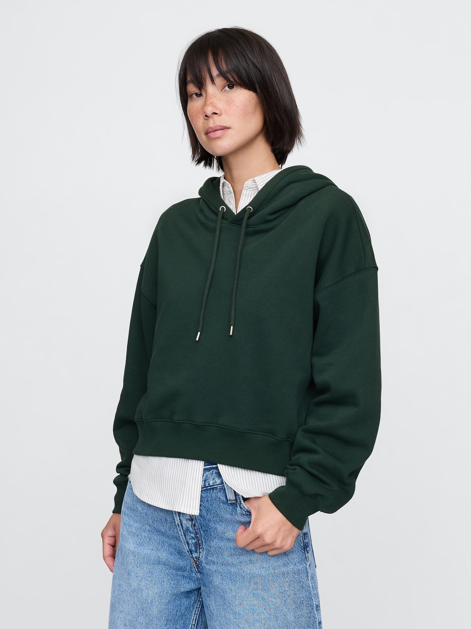 Vintage Soft Cropped Hoodie