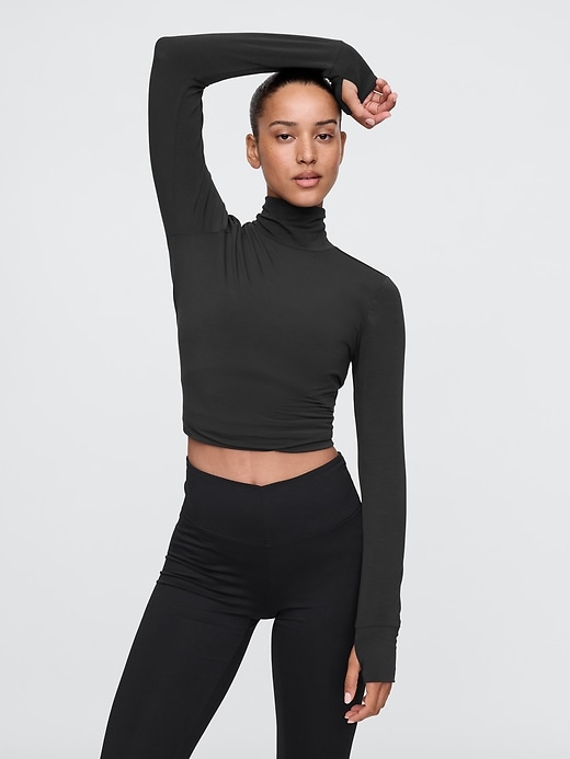 Image number 1 showing, GapFit Breathe Turtleneck