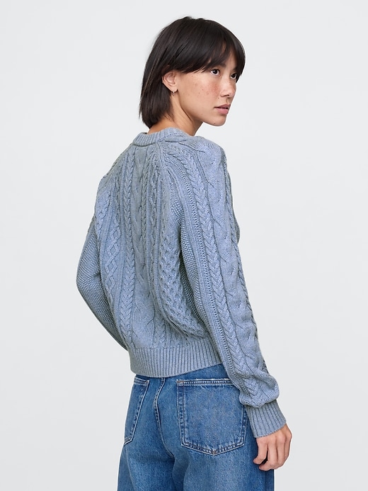 Image number 2 showing, Classic Cable-Knit Sweater