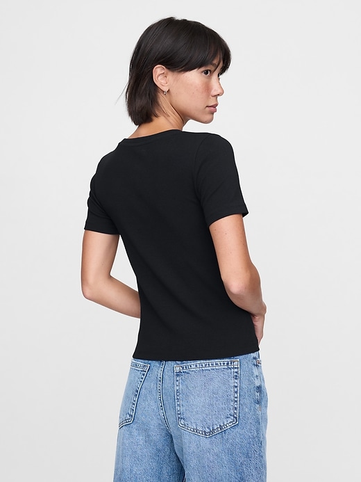 Image number 2 showing, Modern Cropped Logo T-Shirt