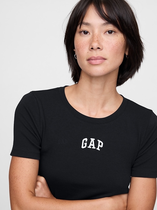 Image number 4 showing, Modern Cropped Logo T-Shirt