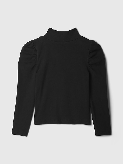 Image number 2 showing, Baby & Toddler Puff-Sleeve Rib Mockneck