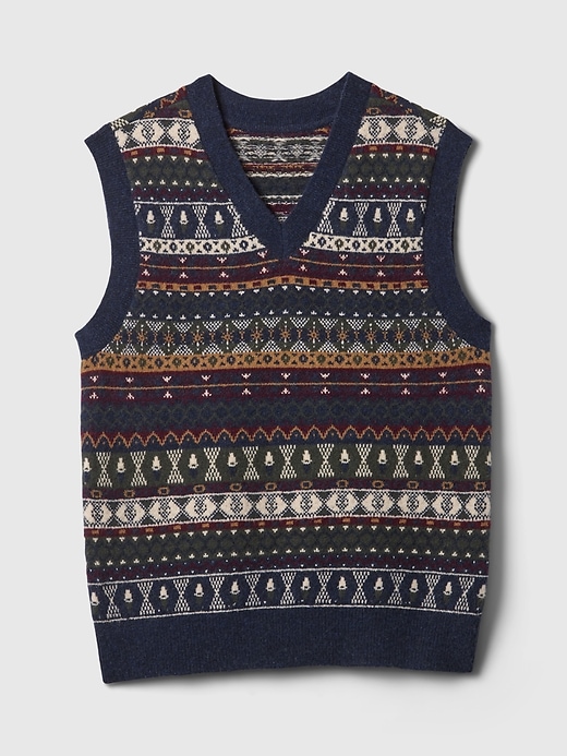 Image number 5 showing, CashSoft Fair Isle Sweater Vest