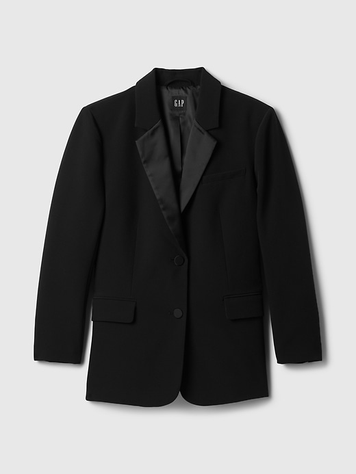 Image number 5 showing, BiStretch Satin-Trim Blazer