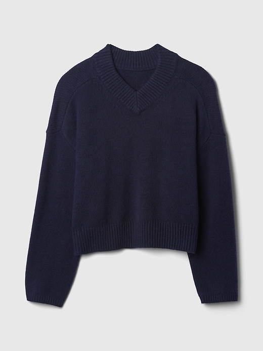 Image number 5 showing, CashSoft Oversized V-Neck Sweater