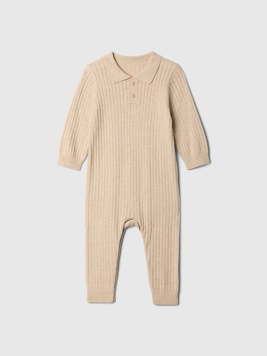 Image number 3 showing, Baby Sweater One-Piece