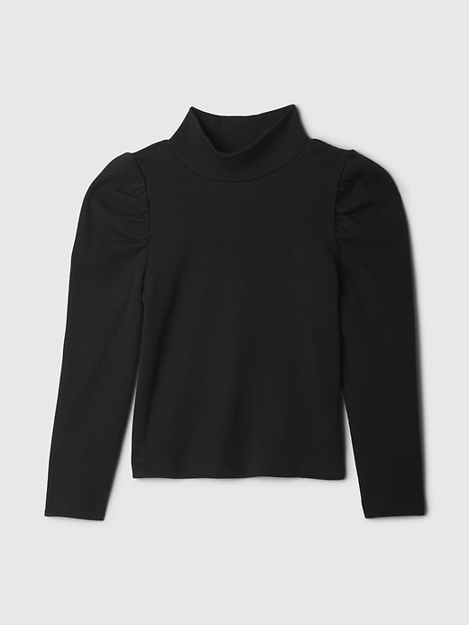 Image number 1 showing, Baby & Toddler Puff-Sleeve Rib Mockneck