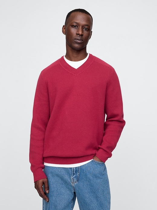 Image number 1 showing, CashSoft V-Neck Sweater