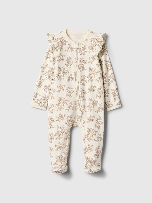 Image number 3 showing, Baby First Favorites Supima® Footed One-Piece