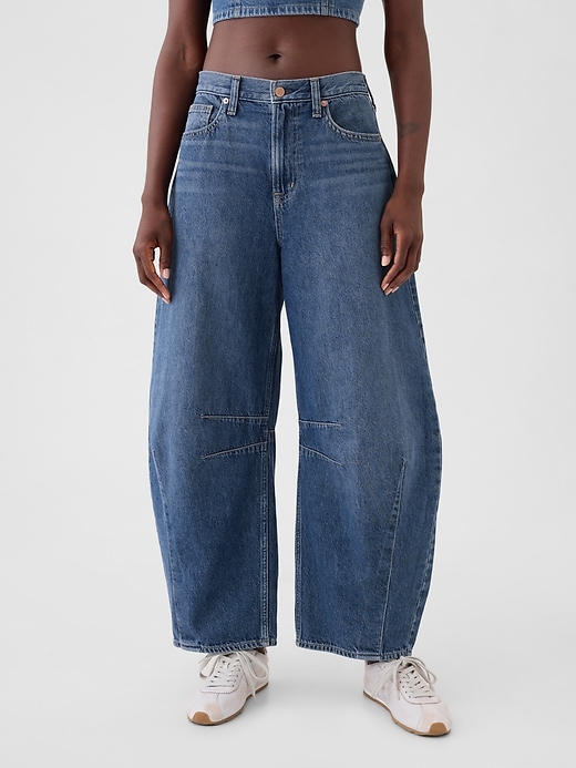 Image number 2 showing, High Rise Horseshoe Jeans