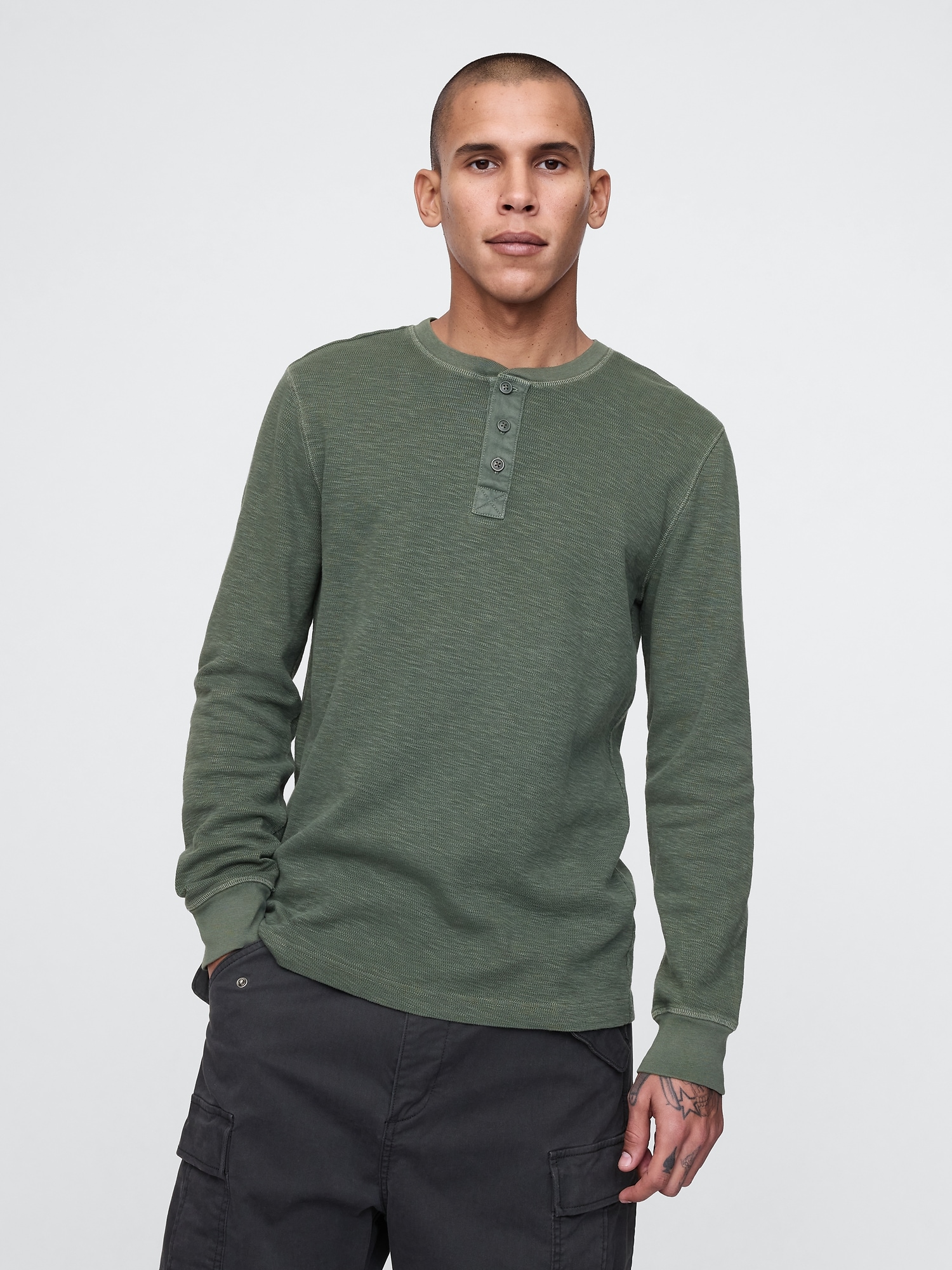 Gap mens long sleeve t shirts hotsell