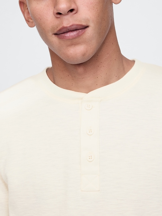 Image number 4 showing, Waffle Henley T-Shirt