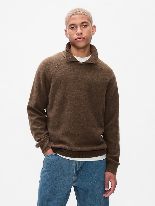 Image number 1 showing, CashSoft Polo Sweater