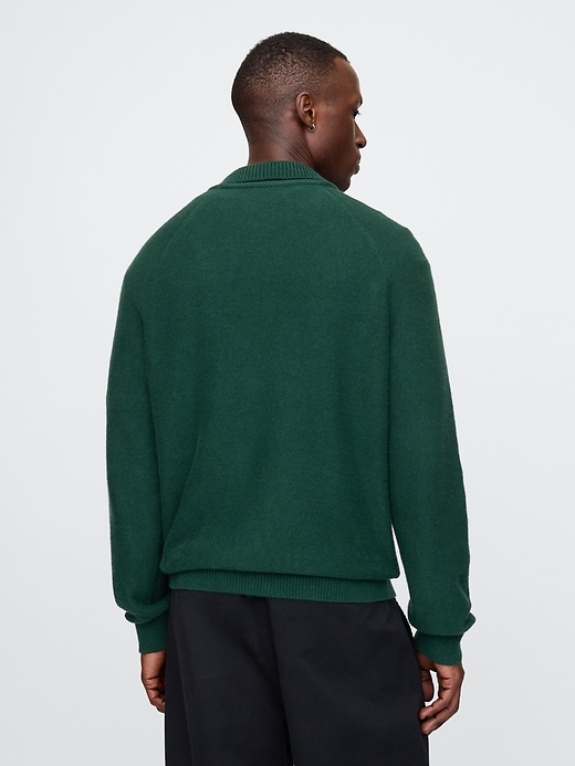 Image number 2 showing, CashSoft Polo Sweater