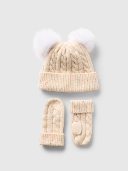 View large product image 1 of 1. Toddler Cable-Knit Cozy Set