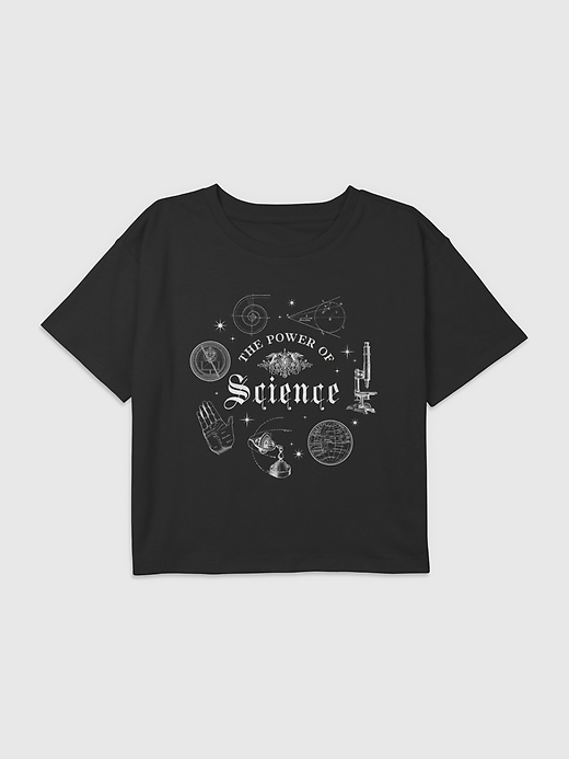 Image number 1 showing, Kids Power of Science Graphic Boxy Crop Tee